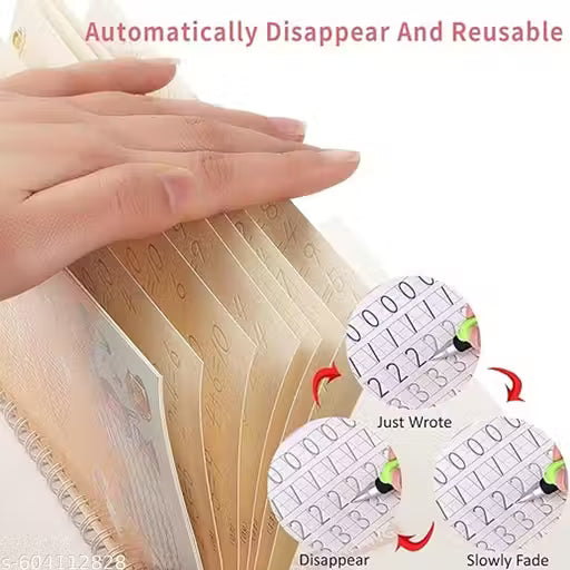 Sank Magic Practice Copybook, (4 BOOK + 10 REFILL+ 1 Pen +1 Grip)